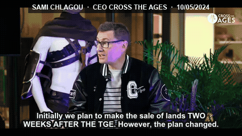 Extrait sous-titré : the sale of lands two weeks after the TGE